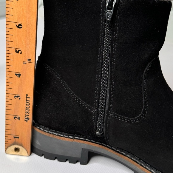 Bos. & Co. Calib Black Suede Boots with Faux Fur lining Size 40 US 9 - 9.5 - Picture 13 of 16